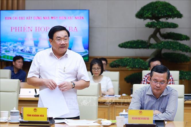 Phó Chủ tịch UBND tỉnh Khánh Hòa Trịnh Minh Hoàng phát biểu. Ảnh: Dương Giang-TTXVN