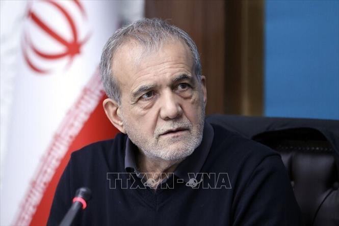 Tổng thống Iran Masoud Pezeshkian. Ảnh: IRNA/TTXVN