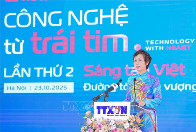 Tổng Giám đốc TTXVN Vũ Việt Trang, Chủ tịch Hội đồng giải thưởng phát biểu khai mạc. Ảnh: Lê Đông - TTXVN