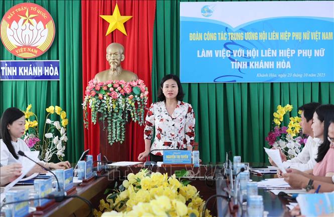 Quang cảnh buổi làm việc.Ảnh: TTXVN phát
