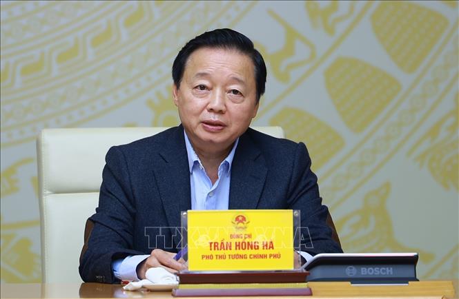 Phó Thủ tướng Trần Hồng Hà phát biểu. Ảnh: Dương Giang-TTXVN