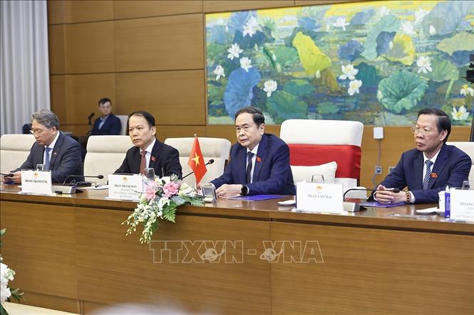 Chủ tịch Quốc hội Trần Thanh Mẫn phát biểu. Ảnh: Doãn Tấn – TTXVN