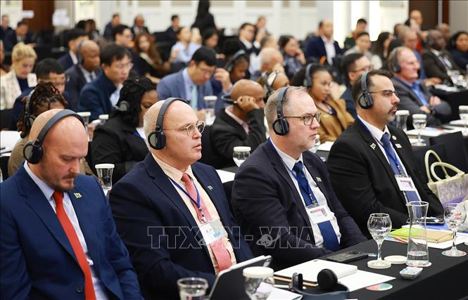 Các đại biểu tham dự Diễn đàn doanh nghiệp Việt Nam-Nam Phi. Ảnh: Dương Giang- TTXVN