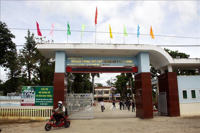 Trường THPT số 2 Tuy Phước (Gia Lai). Ảnh: Trịnh Bang Nhiệm - TTXVN