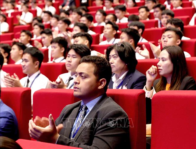 Đại biểu tham dự Phiên bế mạc Lễ mở ký Công ước Hà Nội. Ảnh: Phương Hoa - TTXVN