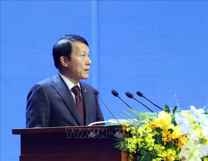 Đại tướng Lương Tam Quang, Bộ trưởng Bộ Công an phát biểu bế mạc. Ảnh: Phương Hoa - TTXVN