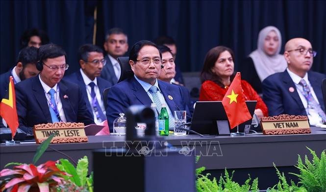 Thủ tướng Phạm Minh Chính tham dự Hội nghị Cấp cao ASEAN - Ấn Độ lần thứ 22. Ảnh: Dương Giang-TTXVN
