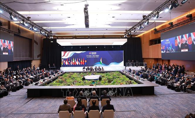 Hội nghị Cấp cao ASEAN - Ấn Độ lần thứ 22. Ảnh: Dương Giang-TTXVN
