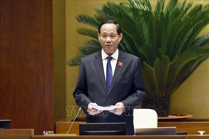 Phó Chủ tịch Quốc hội Trần Quang Phương phát biểu. Ảnh: Doãn Tấn - TTXVN