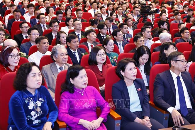 Đại biểu dự Lễ trao Giải thưởng Nhân tài Đất Việt năm 2025. Ảnh: Doãn Tấn – TTXVN