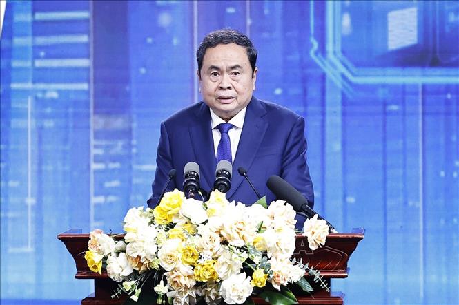 Chủ tịch Quốc hội Trần Thanh Mẫn phát biểu chỉ đạo. Ảnh: Doãn Tấn – TTXVN