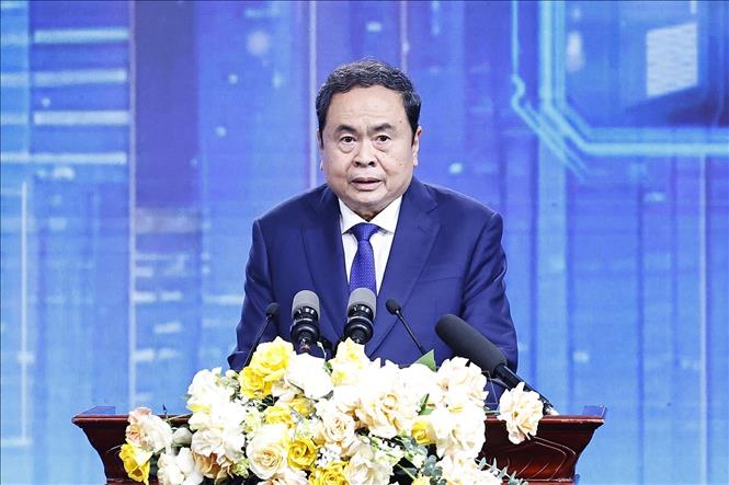 Chủ tịch Quốc hội Trần Thanh Mẫn phát biểu chỉ đạo. Ảnh: Doãn Tấn – TTXVN