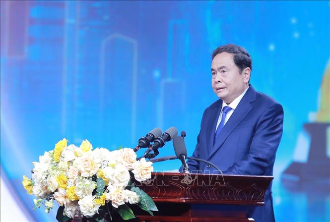 Chủ tịch Quốc hội Trần Thanh Mẫn phát biểu chỉ đạo. Ảnh: Phan Phương – TTXVN