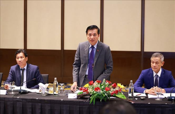 Đại sứ Việt Nam tại Malaysia Đinh Ngọc Linh phát biểu. Ảnh: Dương Giang-TTXVN