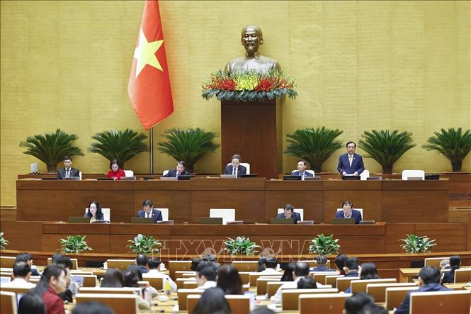 Phó Chủ tịch Quốc hội Lê Minh Hoan phát biểu. Ảnh: Doãn Tấn - TTXVN