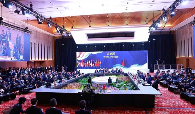 A view of the 28th ASEAN - China Summit. VNA Photo: Dương Giang