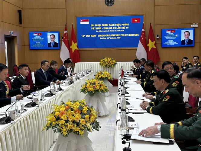 A view of the 16th Vietnam–Singapore Defence Policy Dialogue. VNA Photo: Trần Lê Lâm