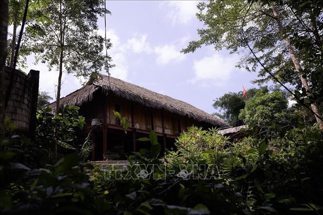 Không gian Homestay Bảo Chiều - một trong những hộ làm du lịch cộng đồng sớm và bài bản nhất bản Giang Mỗ. Ảnh: Trọng Đạt-TTXVN