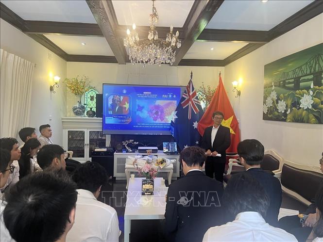 Students at the event hosted in Australia. VNA Photo: Lê Đạt