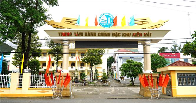 Khu hành chính Đặc khu Kiên Hải, tỉnh An Giang. Ảnh: Văn Sĩ - TTXVN