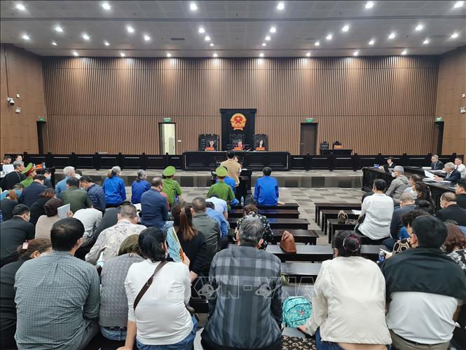 Quang cảnh phiên xử chiều 31/10/2025.
Ảnh: Kim Anh - TTXVN