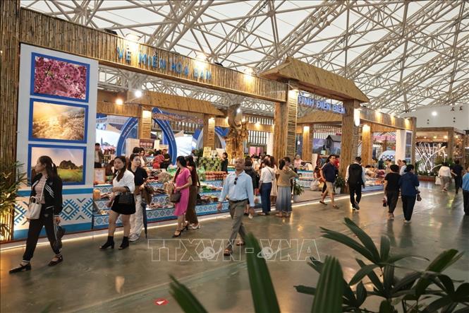 Gian trưng bày của Điện Biên mang đậm tính vùng cao. Ảnh: Trần Việt - TTXVN