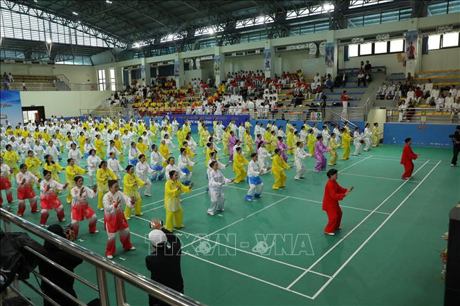 Những hình ảnh trong sự kiện Ngày hội Thái Cực Quyền Việt Nam lần thứ 2 năm 2025. Ảnh: TTXVN phát 