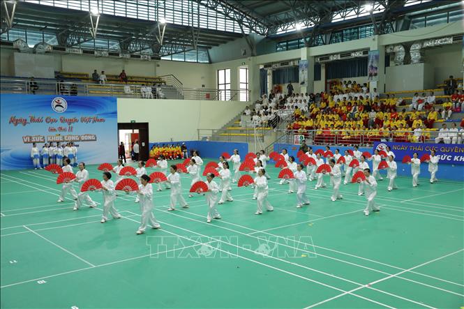 Những hình ảnh trong sự kiện Ngày hội Thái Cực Quyền Việt Nam lần thứ 2 năm 2025. Ảnh: TTXVN phát 