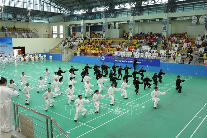 Những hình ảnh trong sự kiện Ngày hội Thái Cực Quyền Việt Nam lần thứ 2 năm 2025. Ảnh: TTXVN phát 