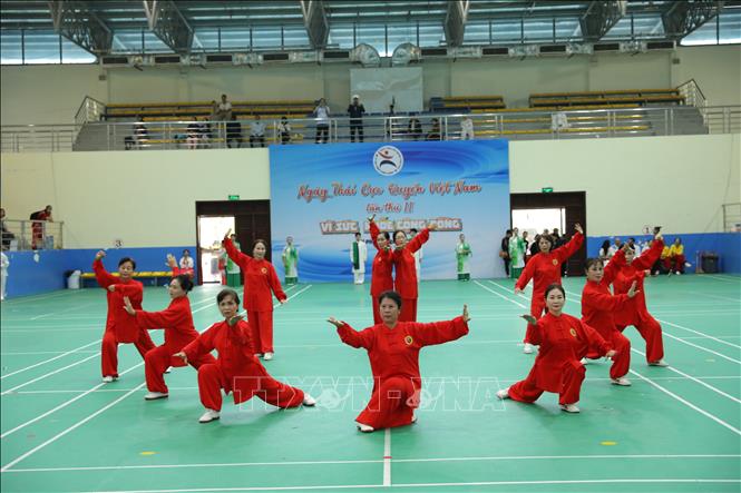 Những hình ảnh trong sự kiện Ngày hội Thái Cực Quyền Việt Nam lần thứ 2 năm 2025. Ảnh: TTXVN phát 