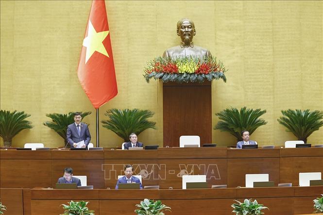 Phó Chủ tịch Quốc hội Vũ Hồng Thanh phát biểu. Ảnh: Doãn Tấn - TTXVN