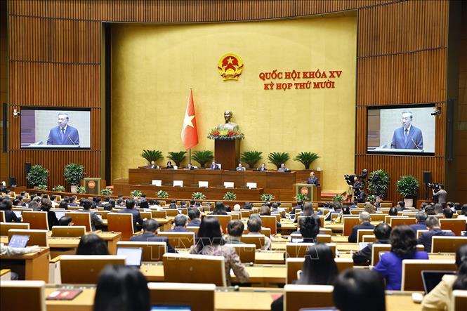 Tổng Bí thư Tô Lâm phát biểu. Ảnh: Doãn Tấn - TTXVN