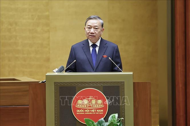 Tổng Bí thư Tô Lâm phát biểu. Ảnh: Doãn Tấn - TTXVN