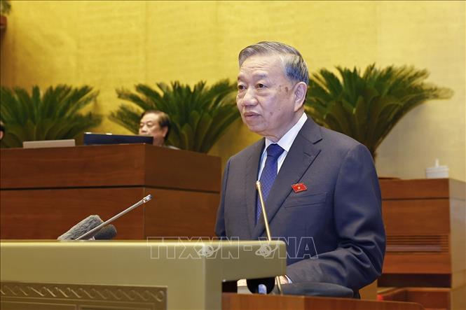 Tổng Bí thư Tô Lâm phát biểu. Ảnh: Doãn Tấn - TTXVN