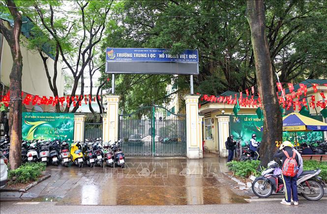 Lễ kỷ niệm 70 năm trường THPT Việt Đức - Hành trình rực rỡ sẽ được tổ chức trong ngày 8/11/2025 tới đây. Ảnh: Thanh Tùng - TTXVN