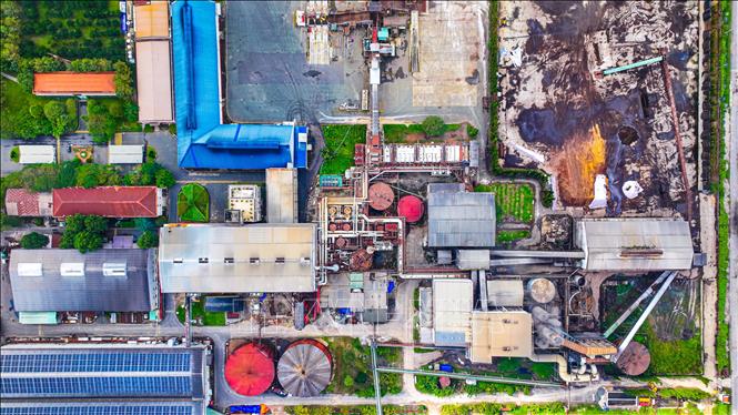 Toàn cảnh Nhà máy TTC AgriS, xã Tân Phú, tỉnh Tây Ninh. Ảnh: Minh Phú – TTXVN