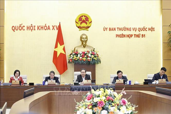 Chủ tịch Quốc hội Trần Thanh Mẫn phát biểu. Ảnh: Doãn Tấn - TTXVN