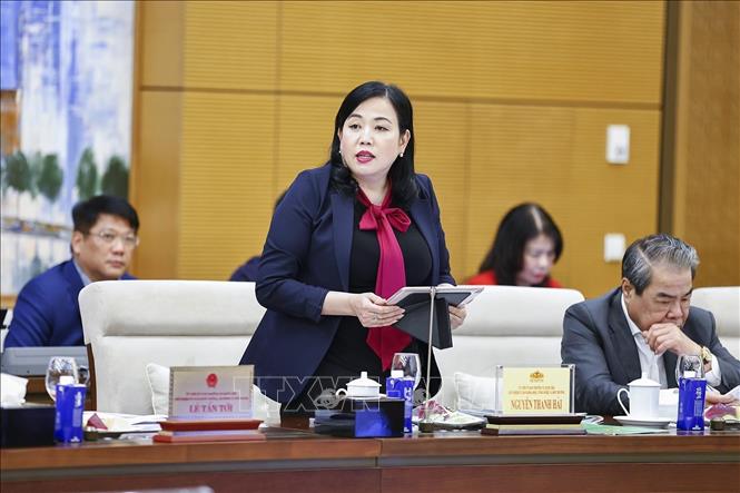 Chủ nhiệm Ủy ban Khoa học, Công nghệ và Môi trường của Quốc hội Nguyễn Thanh Hải phát biểu. Ảnh: Doãn Tấn - TTXVN