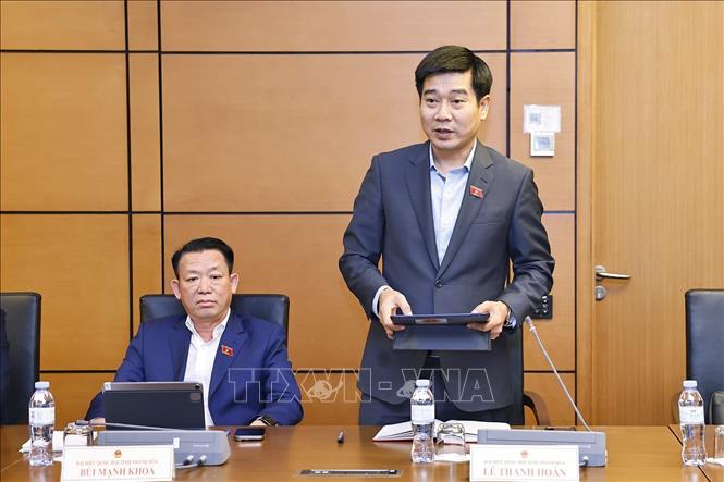 Đại biểu Quốc hội tỉnh Thanh Hóa Lê Thanh Hoàn phát biểu. Ảnh: Doãn Tấn - TTXVN