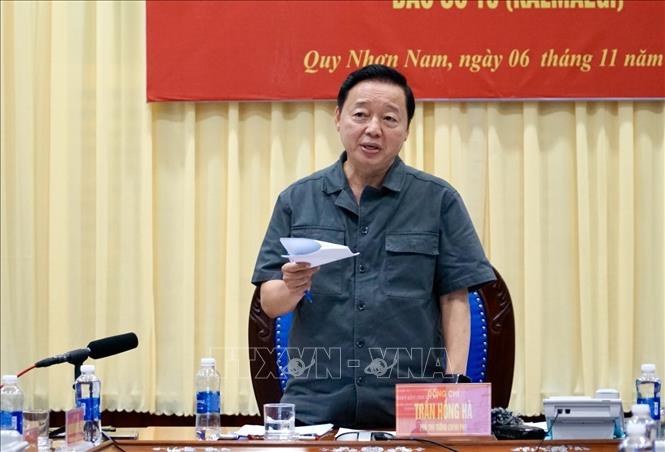 Phó Thủ tướng Chính phủ Trần Hồng Hà phát biểu chỉ đạo. Ảnh: Sỹ Thắng-TTXVN