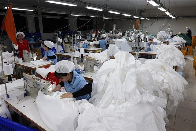 The 100% Japanese-invested Able Vietnam Garment Co. Ltd at Phu Tai IP in Gia Lai province. VNA Photo: Vũ Sinh