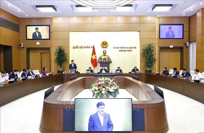 Phó Chủ tịch Quốc hội Vũ Hồng Thanh phát biểu. Ảnh: Doãn Tấn - TTXVN