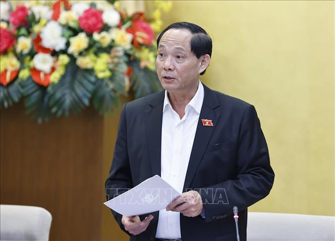 Phó Chủ tịch Quốc hội Trần Quang Phương phát biểu. Ảnh: Doãn Tấn - TTXVN