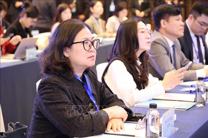 Trưởng Ban Thư ký Biên tập và Quan hệ Đối ngoại TTXVN Trần Thị Thắng tham dự sự kiện. Ảnh: Công Tuyên - PV TTXVN tại Trung Quốc