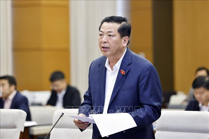 Bộ trưởng Bộ Xây dựng Trần Hồng Minh phát biểu. Ảnh: Doãn Tấn - TTXVN