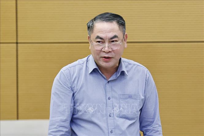  Phó tổng Kiểm toán Nhà nước Trần Minh Khương phát biểu. Ảnh: Doãn Tấn - TTXVN