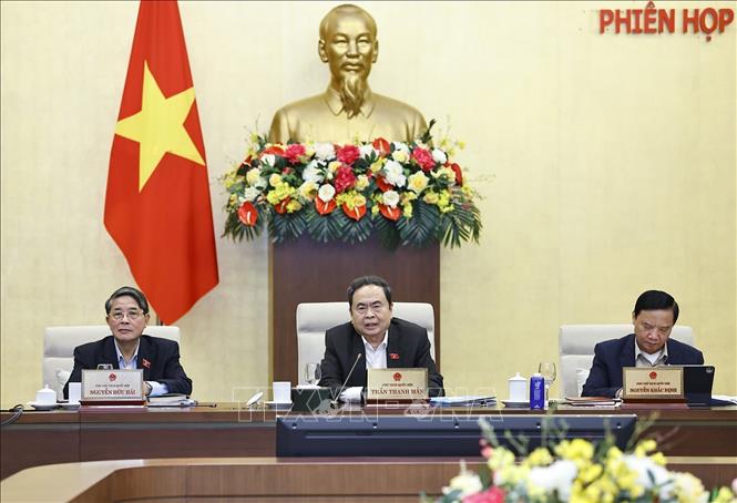 Chủ tịch Quốc hội Trần Thanh Mẫn phát biểu. Ảnh: Doãn Tấn - TTXVN