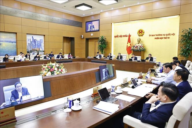 Chủ tịch Quốc hội Trần Thanh Mẫn phát biểu. Ảnh: Doãn Tấn - TTXVN