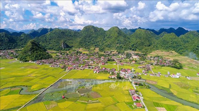 Làng du lịch cộng đồng Quỳnh Sơn, xã Bắc Sơn, tỉnh Lạng Sơn. Ảnh: Anh Tuấn – TTXVN