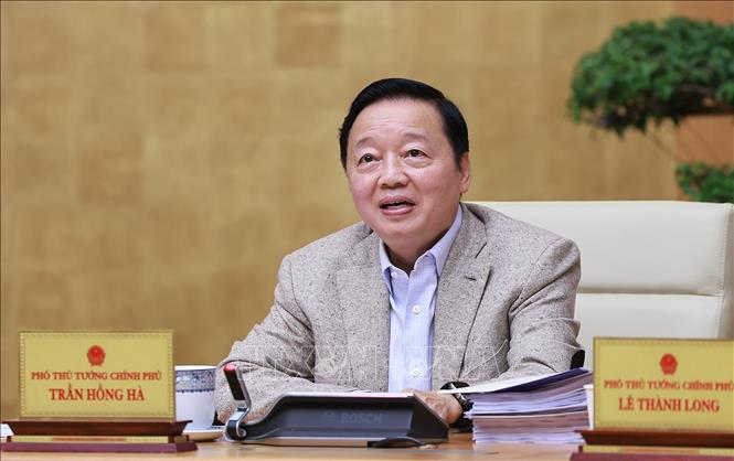 Phó Thủ tướng Trần Hồng Hà phát biểu. Ảnh: Dương Giang-TTXVN